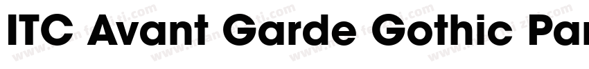 ITC Avant Garde Gothic Paneuropean字体转换
